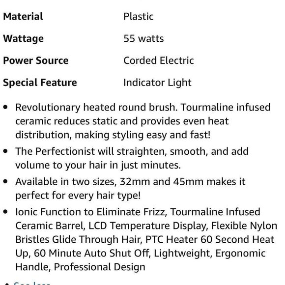 Head Kandy Perfectionist heated thermal round brush pink - Picture 6 of 6